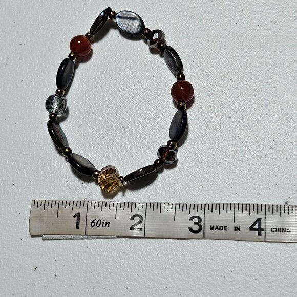 Boho Multicolor Gemstone Beaded Stretch Bracelet Fashion Jewelry Women - Picture 3 of 3